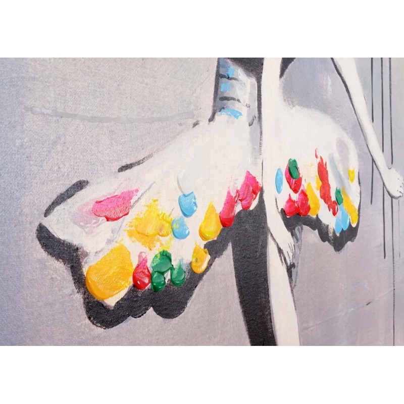 Cuadro BALLET 120x85x3,5 cm, pintado a mano al óleo