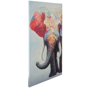 Cuadro ELEFANTE 140x70x3,5 cm, pintado a mano al óleo