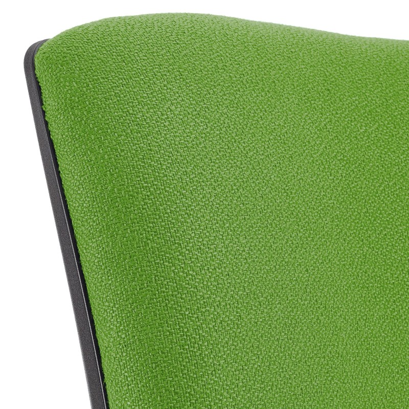 Silla de oficina ATLAS PLUS, respaldo y brazos ajustables, en tela negra