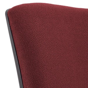 Silla de oficina ATLAS PLUS, respaldo y brazos ajustables, en tela negra