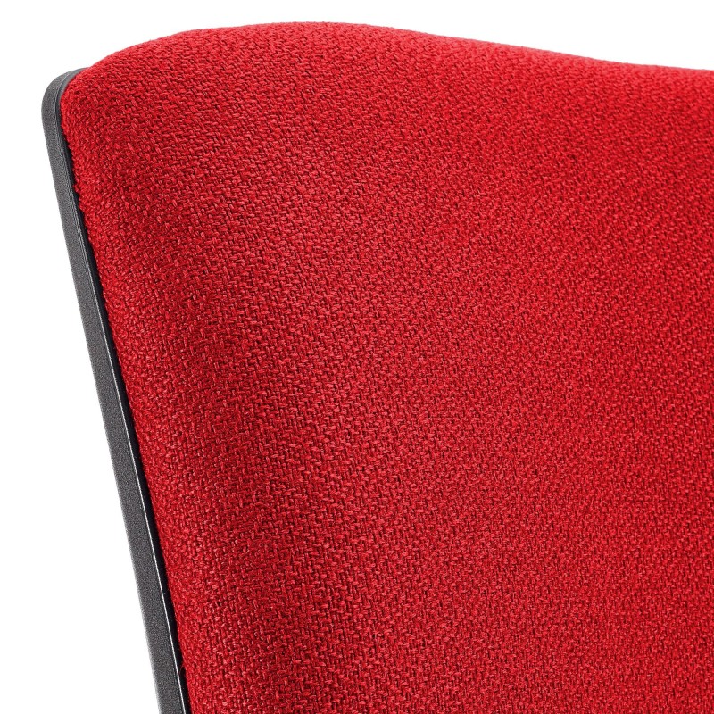 Silla de oficina ATLAS PLUS, respaldo y brazos ajustables, en tela negra