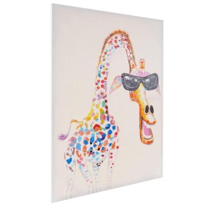Cuadro JIRAFA 120x85x3,5 cm, pintado a mano al óleo