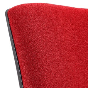 Silla de oficina ATLAS PRO, grueso acolchado y base en metal, en negro