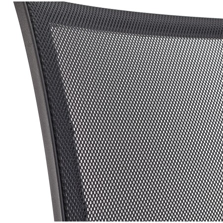 Silla de oficina PANDORA PLUS, gran acolchado, en malla y tela color negro 2