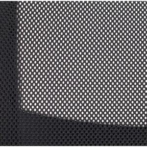 Silla de oficina PANDORA PLUS, gran acolchado, en malla y tela color negro