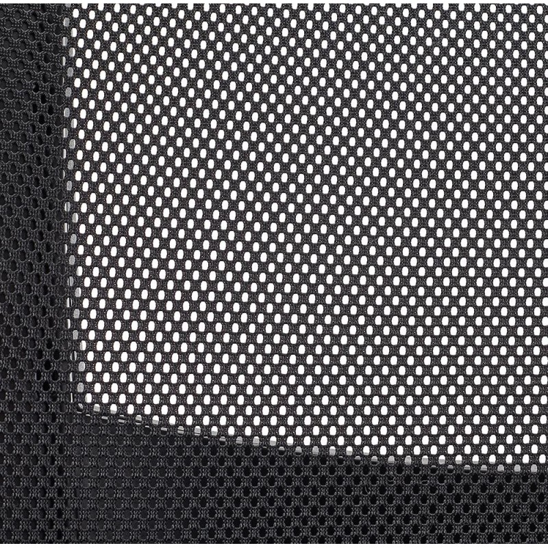 Silla de oficina PANDORA PRO, base en metal, en malla y tela color negro