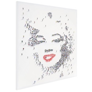 Cuadro MARILYN 100x100x3,5, pintado a mano al óleo