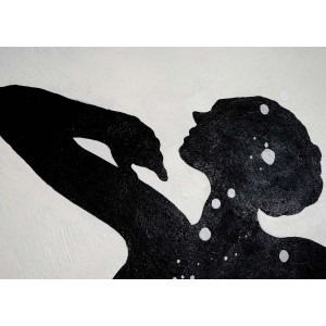 Cuadro DANZA 120x90x3,5 cm, pintado a mano al óleo