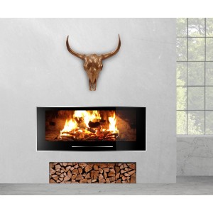 Decoración pared TAURO 64x64x21 cm, color Bronce