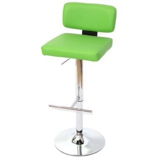 Taburete de diseño VIGO uso 4h, en polipiel verde