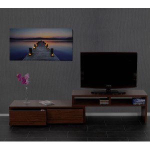 Cuadro LED HORIZONTE, con iluminación, 55x110 cm