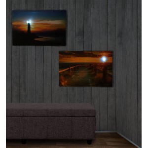 Cuadros LED MARES, con iluminación, 40x60 cm