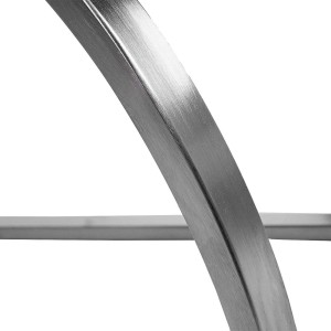 Lote de 2 sillas de Confidente FOWLER, estructura metálica, en tela color gris