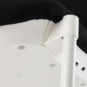 Silla de confidente ERIC RESPALDO ACOLCHADO en color negro