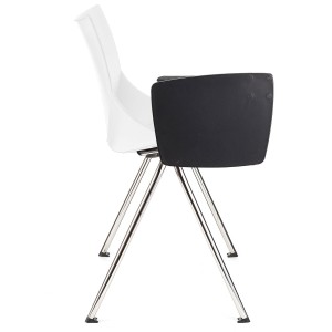 Silla de confidente AMIR CON PALA en color negro