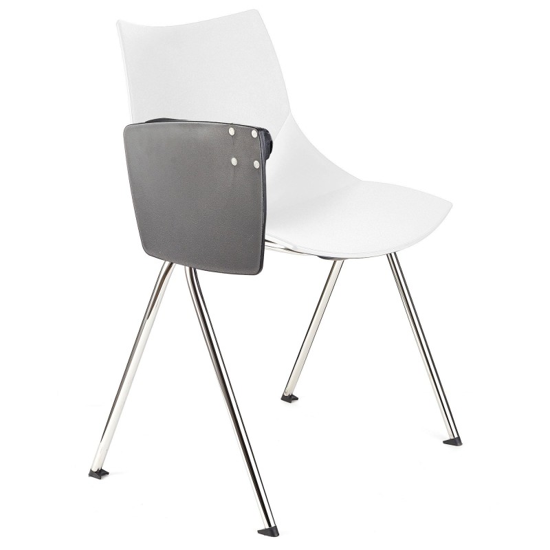 Silla de confidente AMIR CON PALA en color negro