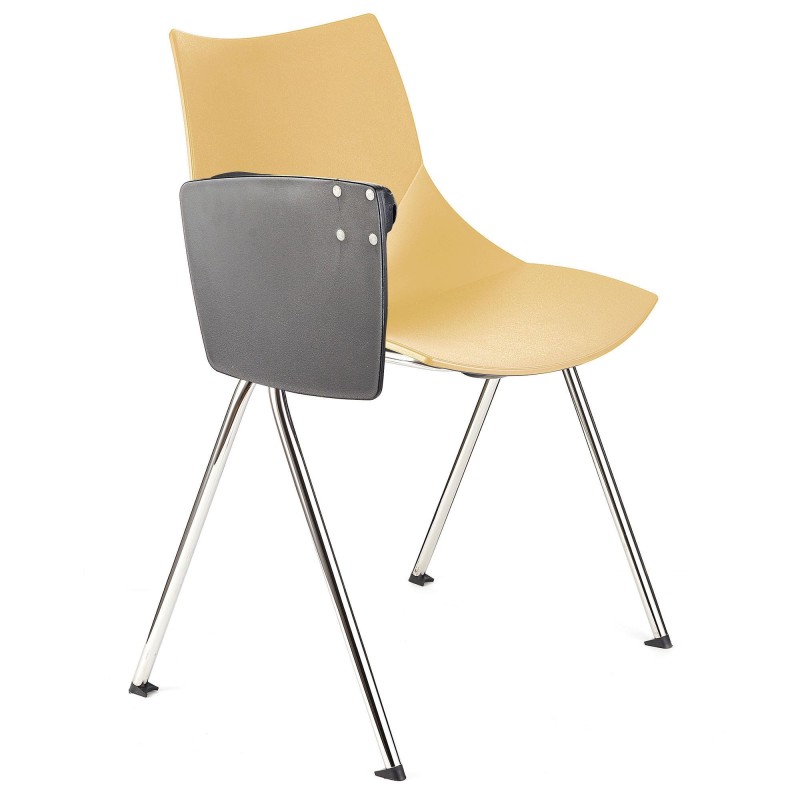 Silla de confidente AMIR CON PALA en color negro