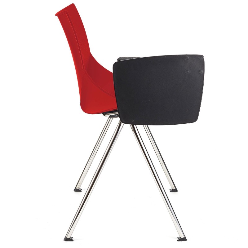 Silla de confidente AMIR CON PALA en color negro