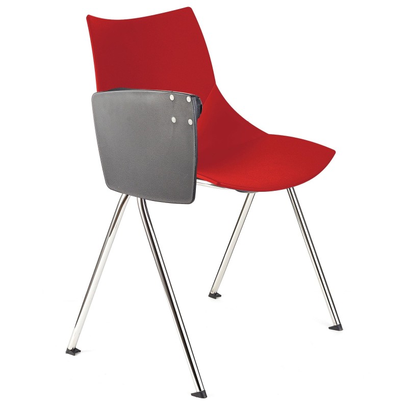 Silla de confidente AMIR CON PALA en color negro