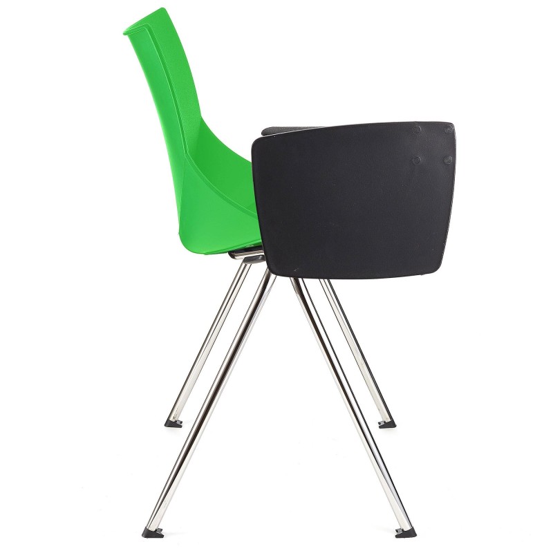 Silla de confidente AMIR CON PALA en color negro