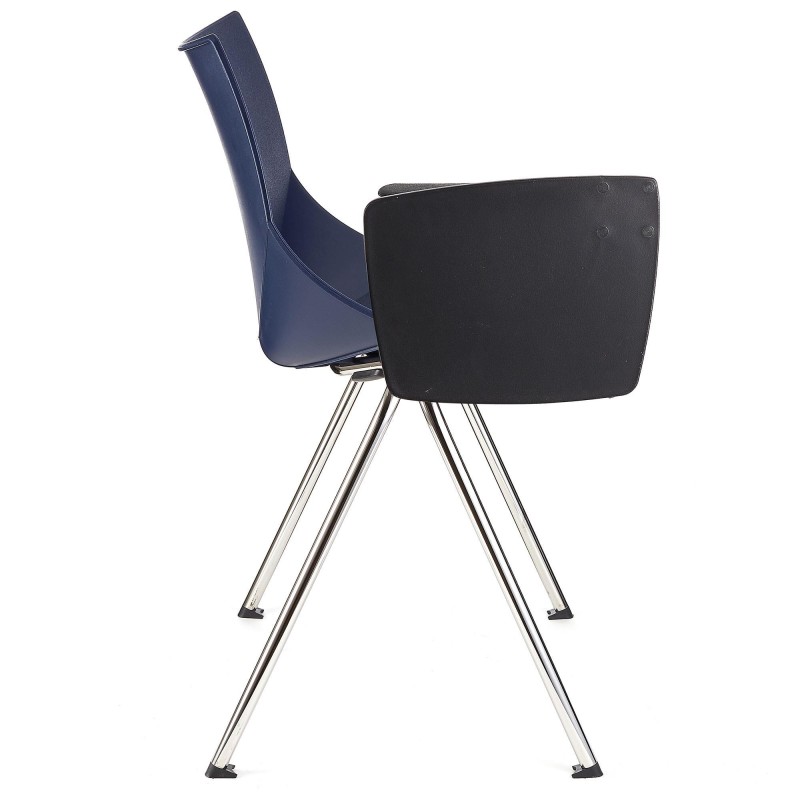 Silla de confidente AMIR CON PALA en color negro