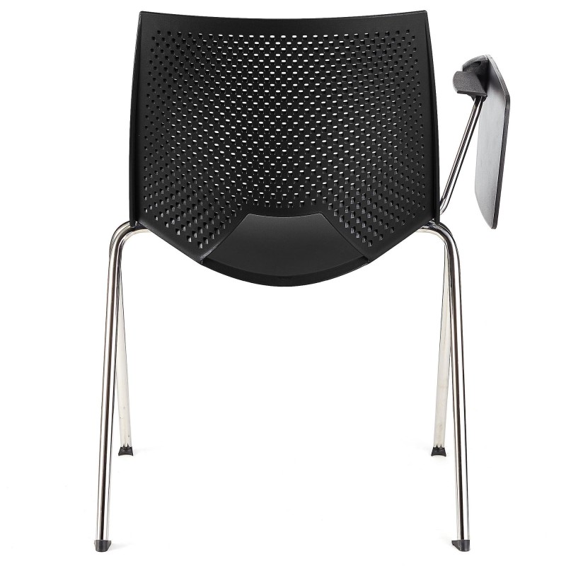 Silla de confidente ENZO CON PALA en color negro