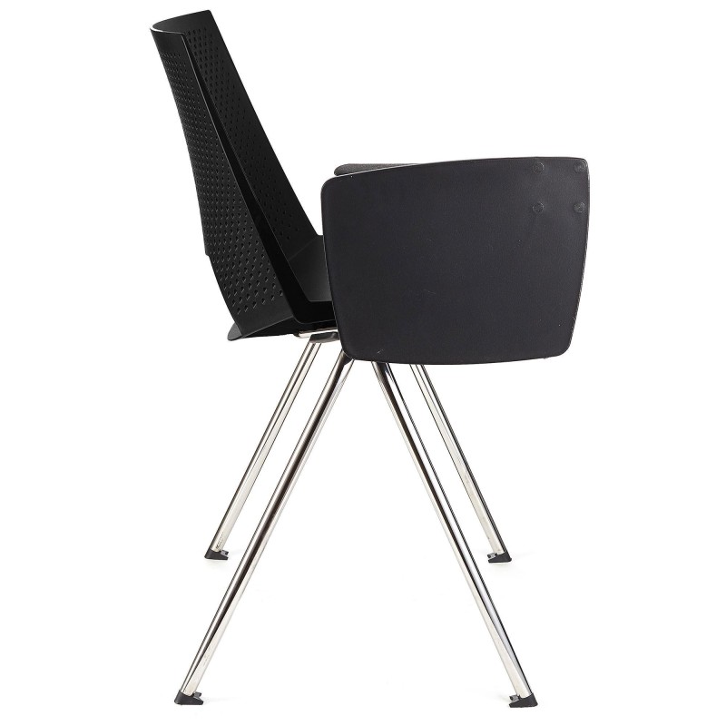 Silla de confidente ENZO CON PALA en color negro