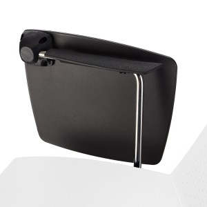 Silla de confidente ENZO CON PALA en color negro