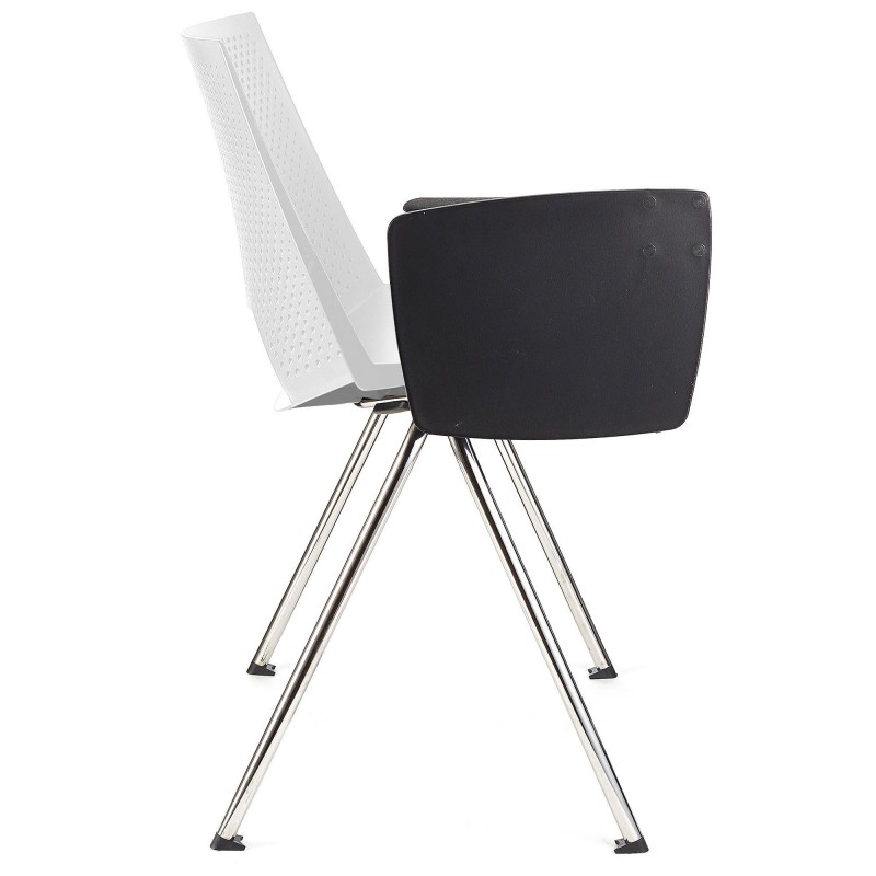 Silla de confidente ENZO CON PALA en color negro