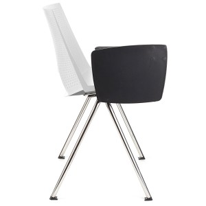 Silla de confidente ENZO CON PALA en color negro