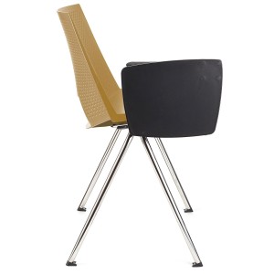 Silla de confidente ENZO CON PALA en color negro