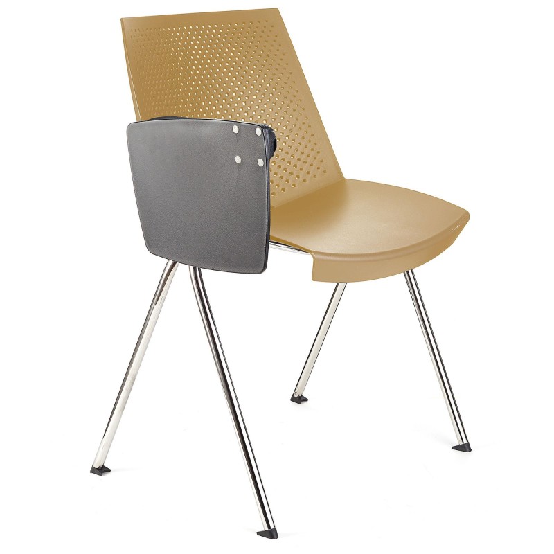 Silla de confidente ENZO CON PALA en color negro