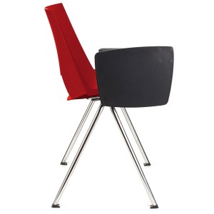 Silla de confidente ENZO CON PALA en color negro