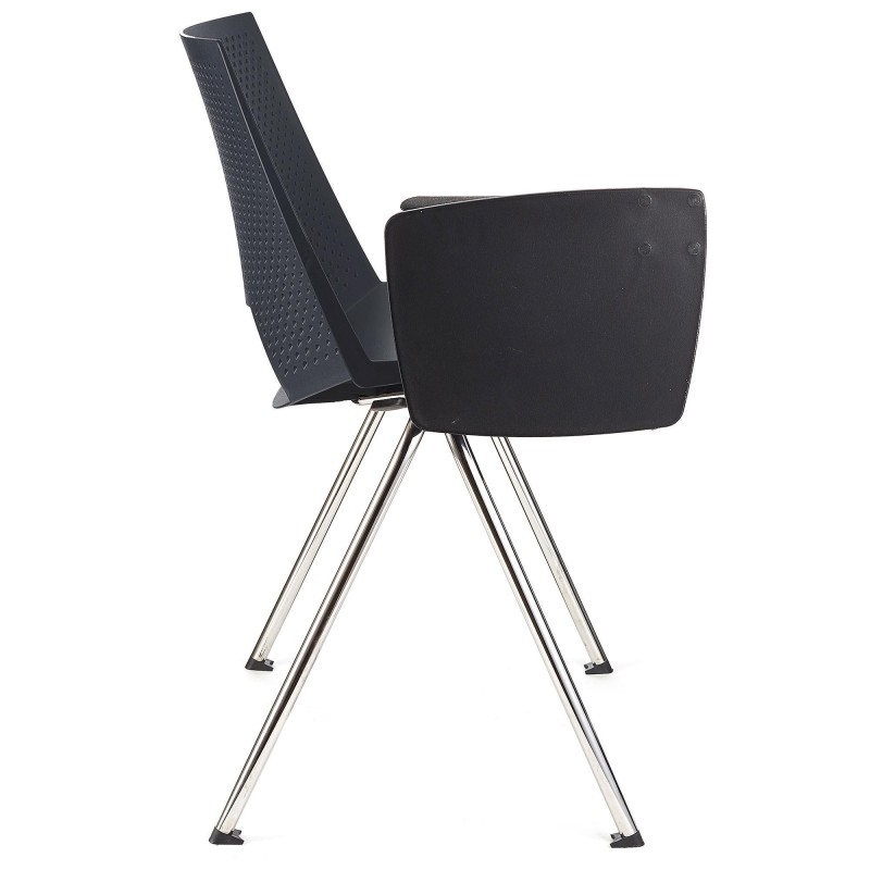 Silla de confidente ENZO CON PALA en color negro