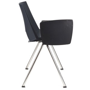 Silla de confidente ENZO CON PALA en color negro