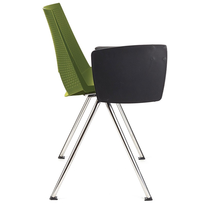 Silla de confidente ENZO CON PALA en color negro