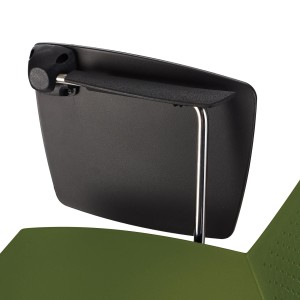 Silla de confidente ENZO CON PALA en color negro