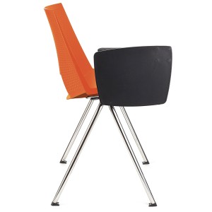 Silla de confidente ENZO CON PALA en color negro