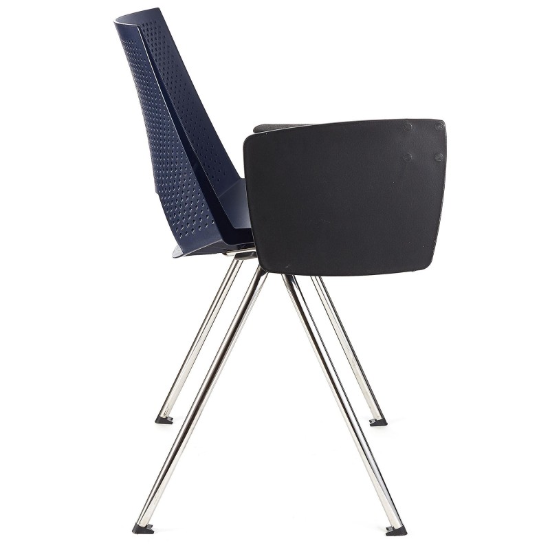 Silla de confidente ENZO CON PALA en color negro