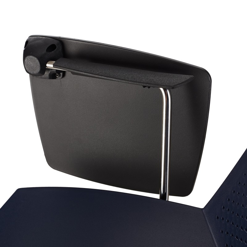 Silla de confidente ENZO CON PALA en color negro