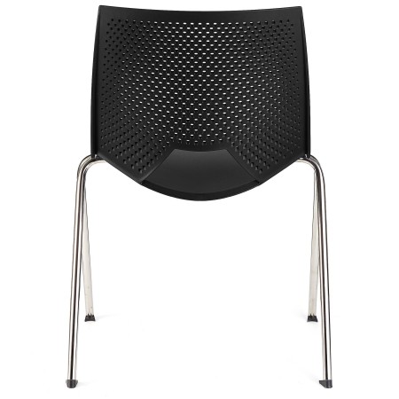 Lote de 5 sillas de confidente ENZO en color negro