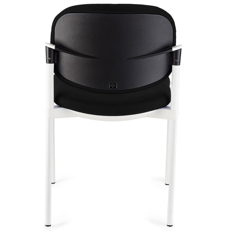 Silla de confidente ERIC RESPALDO ACOLCHADO en color negro