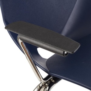 Lote de 5 sillas de confidente AMIR CON BRAZOS en color negro