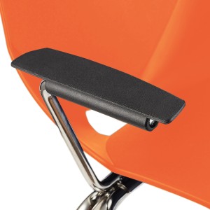 Lote de 5 sillas de confidente AMIR CON BRAZOS en color negro