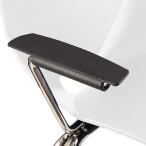 Lote de 5 sillas de confidente AMIR CON BRAZOS en color negro