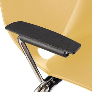 Lote de 5 sillas de confidente AMIR CON BRAZOS en color negro