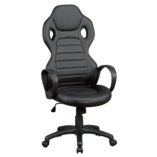 Silla Gaming TUCANA, diseño deportivo, color negro