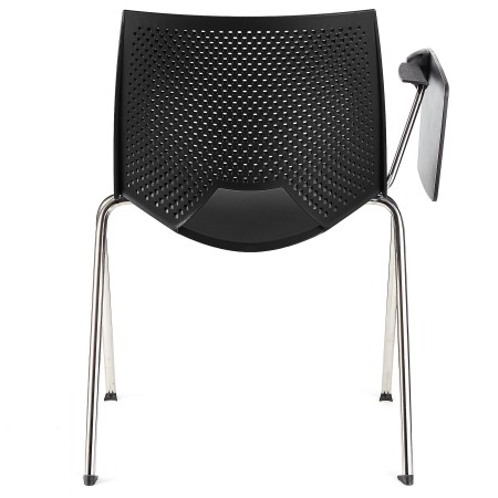 Lote de 5 sillas de confidente ENZO CON PALA en color negro 2