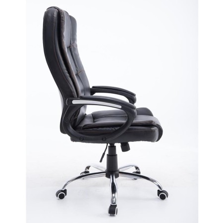 Sillón de oficina PARAGUAY en piel color negro