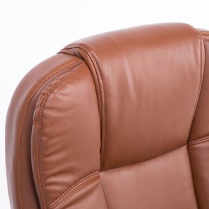 Sillón de oficina PARAGUAY en piel color negro